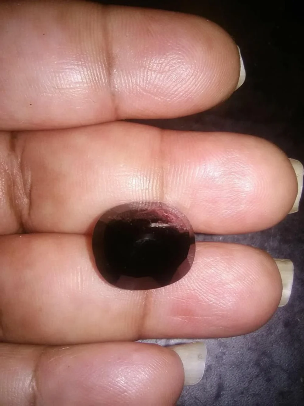 Natural Oval BIG 13.26ct Dark Green & Pink Tourmaline